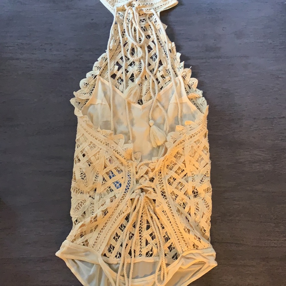 NWT! FP Free People Be My Battenburg Bodysuit Sz Small - Picture 6 of 7